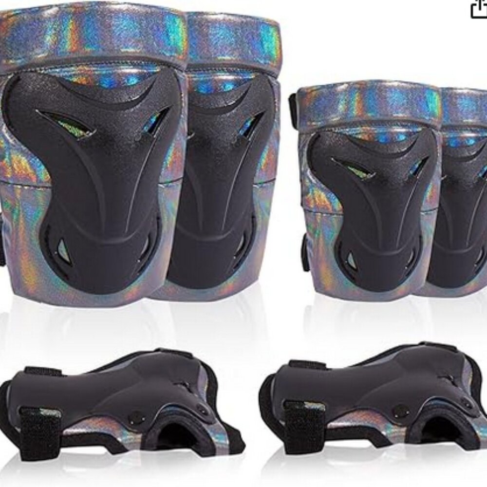 Laser Black Knee, Elbow & Wrist Guards